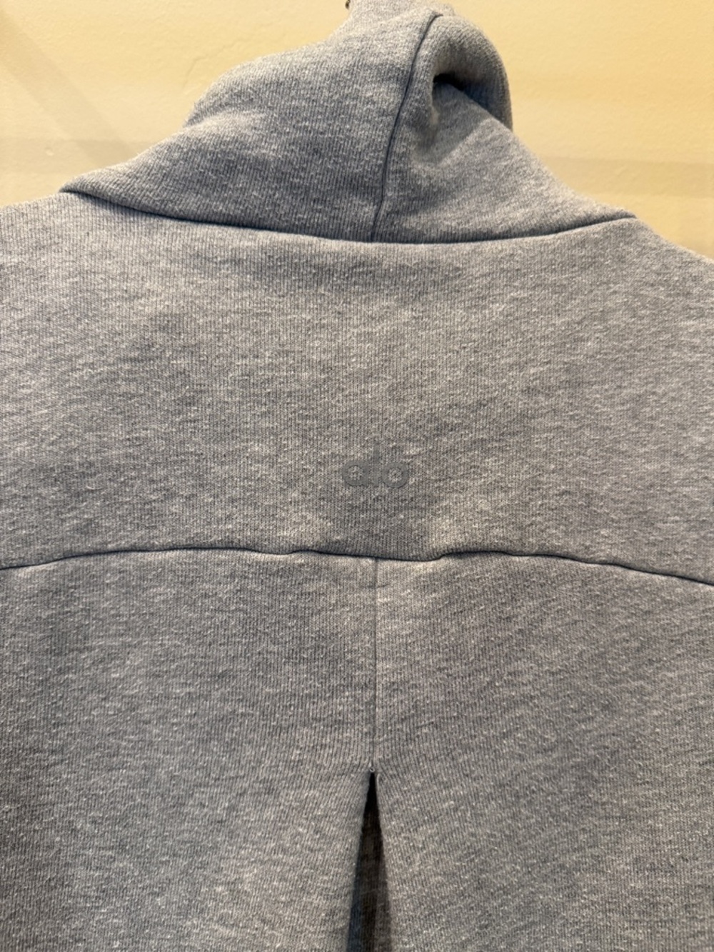 ALO Cozy Funnel Neck Gray Women's Sweater - Picture 5 of 6